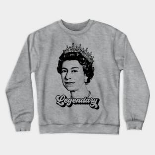 Queen Elizabeth T Shirt Legendary RIP - Queen of England Memoriam Crewneck Sweatshirt